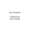 Acer S1200 User`s guide