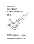 Craftsman 286.17589 Operator`s manual