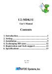 Ratoc Systems FR-MDK1 User`s manual