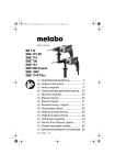 Metabo SBE 1000 Specifications