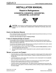 Cornelius COR74RRTMT Installation manual