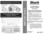 Shark V1935Q User`s guide