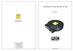 Yellowtec PC Audio Interface User manual
