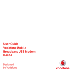 Vodafone USB MODEM User guide