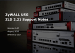 ZyWALL USG ZLD 2.21 Support Notes
