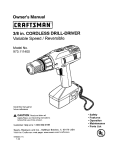 Craftsman 973.111400 Owner`s manual