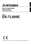 Mitsubishi DX-TL800E Instruction manual