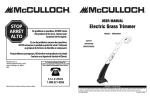 McCulloch MCT2024 User manual