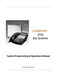 Vodavi Starplus Digital Systems Specifications