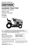 Craftsman 917.20380 Operator`s manual