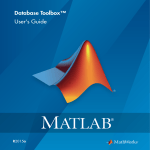 MATLAB DATABASE TOOLBOX RELEASE NOTES User`s guide