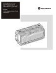 Motorola SG4-DRT-2X Operating instructions