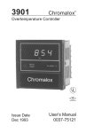 Chromalox 3901 User`s manual
