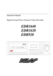 EverFocus EDR1620 Instruction manual