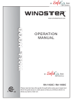 Windster RA-1490C Specifications