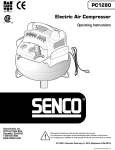 Senco PC1280 Operating instructions