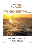 Regal 38 EXPRESS Owner`s manual