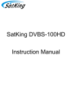 SatKing DVBS-100HD Instruction manual