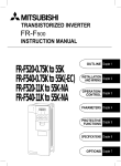Mitsubishi Electric FR-E540 Instruction manual