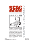 Scag Power Equipment STT-31BSD Operator`s manual