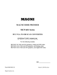 Magni MCP-601 Operator`s manual
