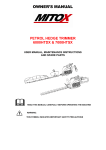 mitoxgm 260B Owner`s manual