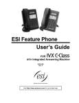 ESI 12-Key Feature Phone User`s guide