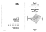 BHI Noise Away Service manual