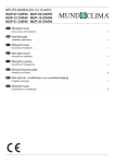 mundoclima MUP-24 CE Operating instructions