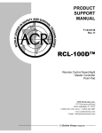 ACR Electronics RCL-300A Specifications