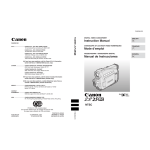 Canon ZR25MC Instruction manual