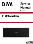 Arcam AVR250 Service manual