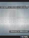 E-Mu 1616m PCI Owner`s manual