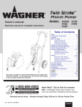 WAGNER 9190 Owner`s manual