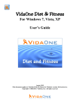 VidaOne MyPersonalDiet User`s guide