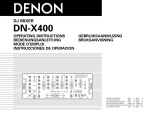 Denon DN-X400 Operating instructions