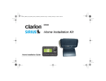 Clarion SIRCR Installation guide