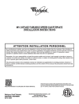 Whirlpool WPIO-369B Instruction manual