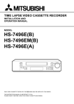 Mitsubishi HS-7496E Instruction manual