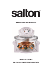 Salton SCO912 Instruction manual