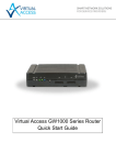 Virtual Access GW1000 Series Router Quick Start Guide