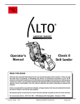 Clarke ALTO LV-30 Operator`s manual