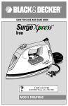 MODEL F855/F855S - Applica Use and Care Manuals