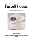 Russell Hobbs RHEP5 Instruction manual