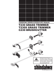 Shindaiwa M230 EMC Operator`s manual