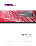 Miranda Vertigo XG User manual