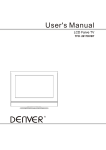 Denver TFD-2617DVBT User`s manual