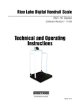 Rice Lake 250-10 Series Operating instructions