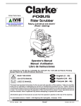 Clarke Disc 34 Operator`s manual