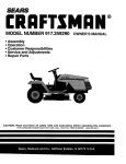 Craftsman 917.259290 Owner`s manual